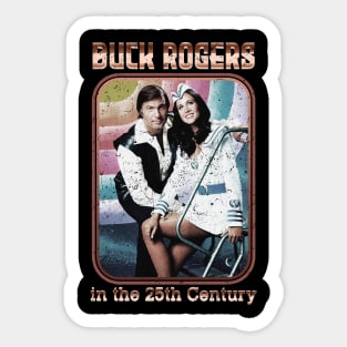 retro buck rogers duet Sticker